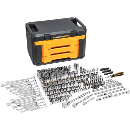 6-Point Mechanics Tool Set in 3 Drawer Storage Box Ottawa Fastener Supply