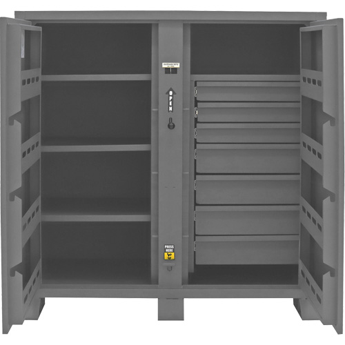 Jobsite Storage Cabinet, Steel, 59 Cubic Feet, Grey Ottawa Fastener Supply