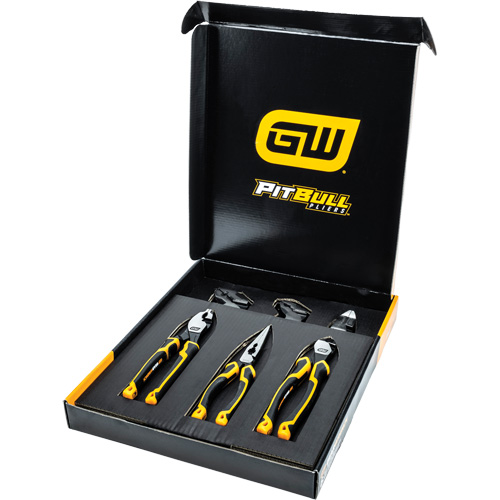 Jeu de pinces mixtes &agrave; double mat&eacute;riau PITBULL, 6 Morcea Ottawa Fastener Supply