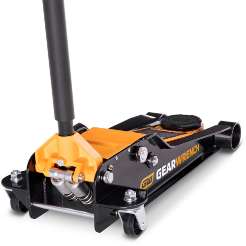 Low Profile Floor Jack, 3.5 Ton(s) Capacity, 3-3/4" Lowered, 21-3/4" Raised, Manual Hydraulic Ottawa Fastener Supply