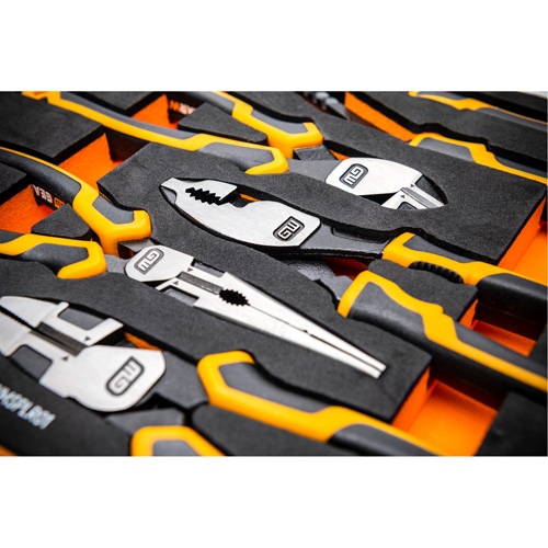 PITBULL Cushion Grip Pliers Set in Foam Storage Tray, 5 Pieces Ottawa Fastener Supply