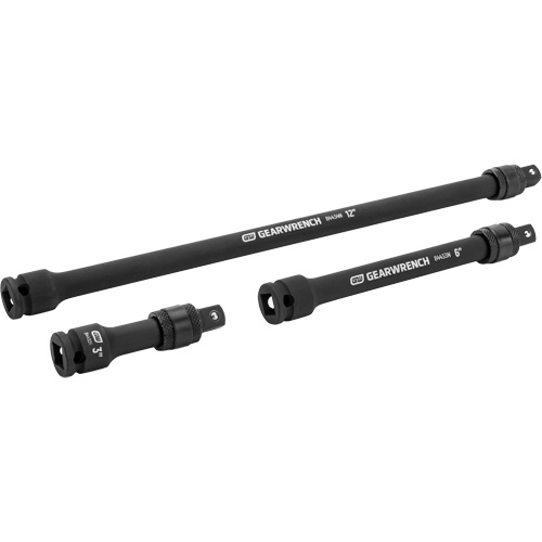 Jeu de rallonges &agrave; chocs verrouillables 3 mcx, Prise de 3/8", Fini Phosphate de mangan&egrave;se, 3 M Ottawa Fastener Supply