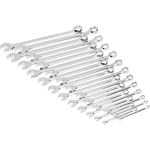 Jeu de cl&eacute;s mixtes m&eacute;triques et longues &agrave; 12 pans dans un plateau de rangement en mousse, Ouverte, 24 morceaux, M&eacute;trique Ottawa Fastener Supply