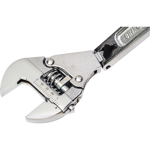 Cl&eacute; flexible &agrave; rochet ajustable, 8" lo, la max. 2-27/50", Chrome/Poli Ottawa Fastener Supply