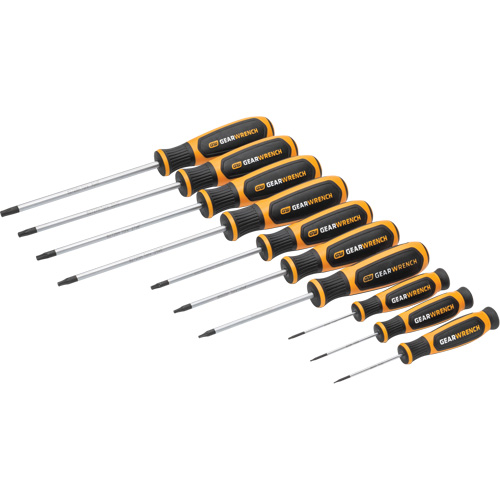 Torx&reg; Dual Material Screwdriver Set in Foam Storage Tray, 10 Pcs. Ottawa Fastener Supply