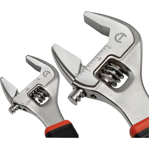 Quick-Fit-Jaw Adjustable Wrench Set, Adjustable, 2 Pieces, Imperial and Metric Ottawa Fastener Supply