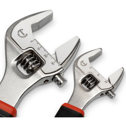 Quick-Fit-Jaw Adjustable Wrench Set, Adjustable, 2 Pieces, Imperial and Metric Ottawa Fastener Supply