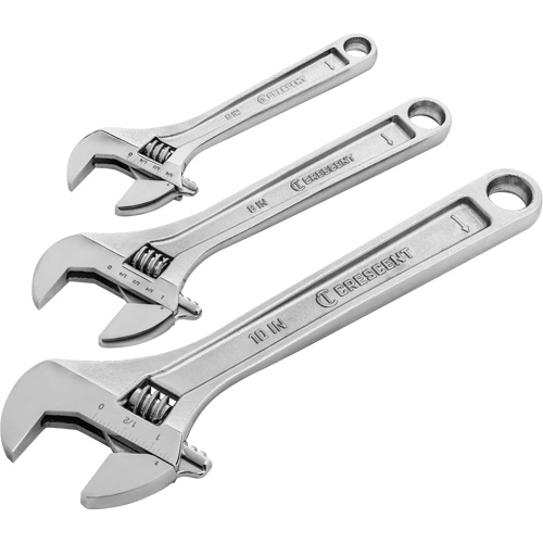 Wrench Set, Adjustable, 3 Pieces, Imperial and Metric Ottawa Fastener Supply