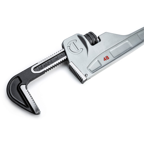 Pipe Wrench, 6" Jaw Capacity, 48" Long, Powder Coated Finish, Non-Ergonomic Handle Ottawa Fastener Supply