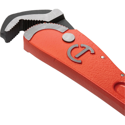 Self-Adjusting Pipe Wrench, 1-1/2" Jaw Capacity, 12" Long, Powder Coated Finish, Non-Ergonomic Handle Ottawa Fastener Supply