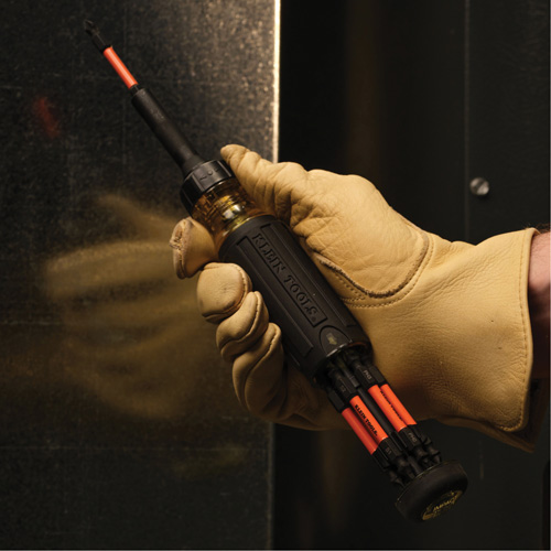 15-in-1 Ratcheting Impact-Rated Multi-Bit Torsion Zone Screwdriver, 9-1/2" L, Cushion Grip Handle Ottawa Fastener Supply