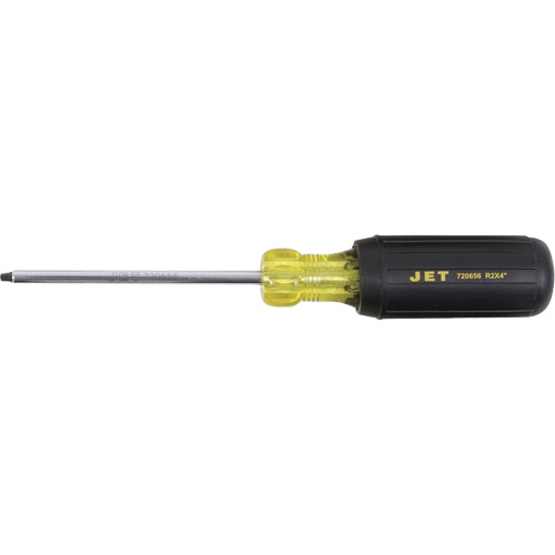 JKSR-2 Square Screwdriver, #2 Tip, Round, 4" L, Cushion Grip Handle Ottawa Fastener Supply