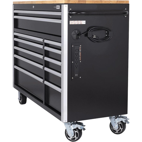 HDRC5212 Armoire mobile de s&eacute;rie HD, 12 tiroirs, 51-1/4" la x 21" p x 40-3/10" h, Noir Ottawa Fastener Supply