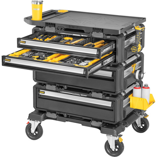 Poste de travail modulaire 5-en-1 TOUGHSYSTEM 2.0 DXL, 34" x 25-4/5" x 39", Noir/Jaune Ottawa Fastener Supply