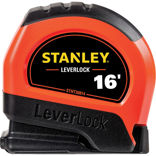High-Visibility LEVERLOCK&reg; Tape Measure, 16', Imperial Graduations Ottawa Fastener Supply
