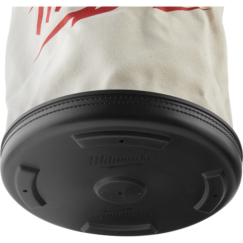 Utility Bucket Bag, 11-81/100" L x 11-81/100" W x 14-57/100" H, Polyester, White Ottawa Fastener Supply