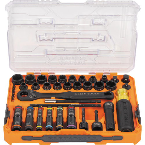 KNECT Complete Impact Pass Through & Flip Socket Set, 39 Pcs, Impact Ottawa Fastener Supply