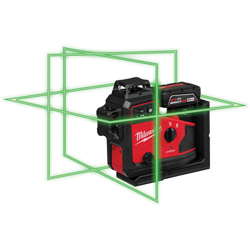 M12 Green 360° 3-Plane Laser with Automatic Alignment & Receiver Ottawa Fastener Supply