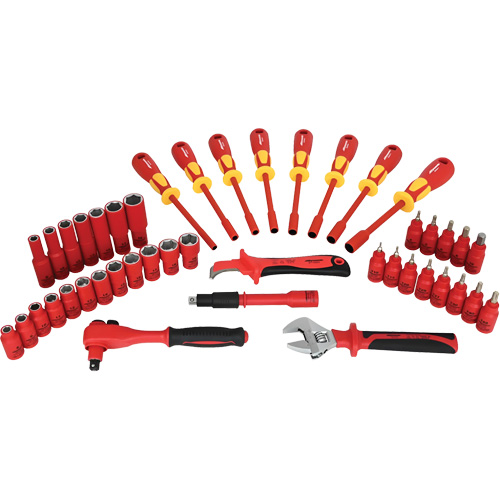 Insulated Socket & Tool Set, 44 Pcs Ottawa Fastener Supply