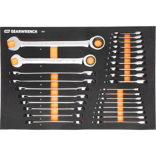 MEGAMOD Metric Mechanics Tool Set in Modular Foam Trays with Rolling Cabinet, 358 Pieces Ottawa Fastener Supply