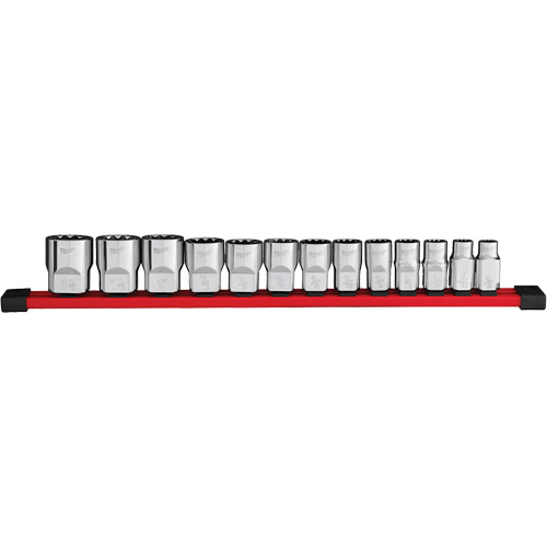 Jeu de douilles SAE &agrave; 12 pans, 13 Mcx, Prise de 1/2" Ottawa Fastener Supply
