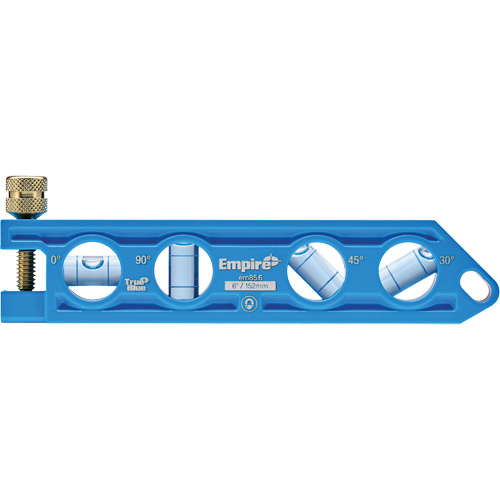 TRUE BLUE&reg; Die Cast Torpedo Level, 6" L, Aluminum, 4 Vials Ottawa Fastener Supply