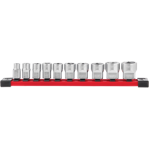 Douilles SAE avec c&ocirc;t&eacute;s Four Flat, 10 Mcx, Prise de 3/8" Ottawa Fastener Supply