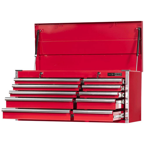 PMC4210 Pro Series Mechanics Chest, 40-3/10" W, 10 Drawers, Red Ottawa Fastener Supply