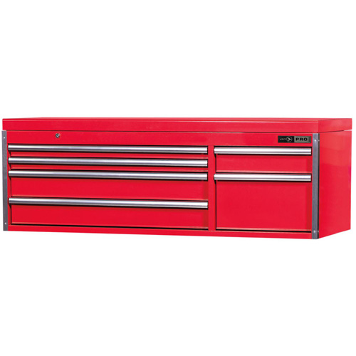 PMC5606 Pro Series Mechanics Chest, 55-1/2" W, 6 Drawers, Red Ottawa Fastener Supply
