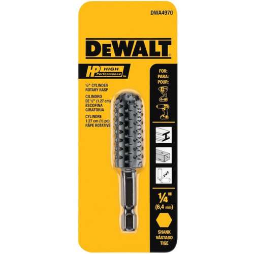 R&acirc;pe rotative cylindrique haute performance 1/2" avec tige hexagonale 1/4" Ottawa Fastener Supply