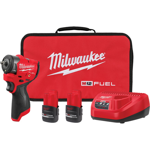 M12 FUEL Subcompact Impact Wrench with Friction Ring Kit, 12 V, 3/8" Socket Ottawa Fastener Supply