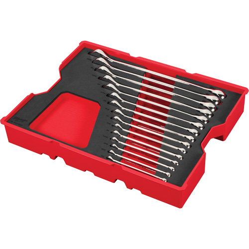 SAE Wrench Set with Tray for PACKOUT Drawers, Combination, 15 Pieces, Imperial Ottawa Fastener Supply