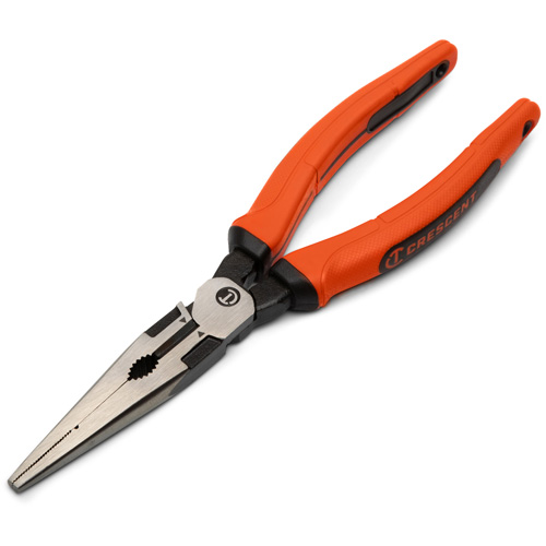 Z2 Long Nose Plier with Dual Material Grip Rawhide Handle, 8" L Ottawa Fastener Supply
