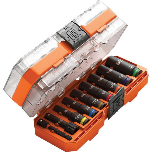 Jeu de douilles KNECT, 9 Mcx, Chocs, Prise de 3/8", Profond Ottawa Fastener Supply