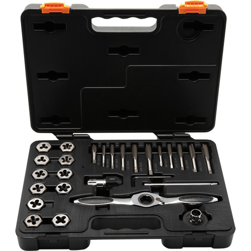 SAE Ratcheting Tap & Die Set, 27 Pieces Ottawa Fastener Supply