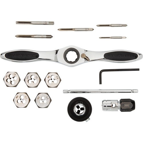 Metric Ratcheting Tap & Die Set, 15 Pieces Ottawa Fastener Supply