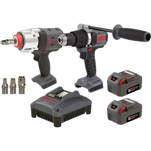Hammer Drill & Impact Wrench Combo Kit, Lithium-Ion, 20 V Ottawa Fastener Supply