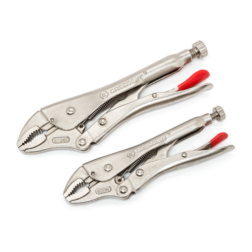 Curved Jaw Locking Pliers with Wire Cutter Set, 2 Pieces Ottawa Fastener Supply