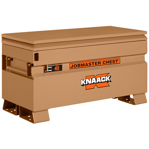 Model 42 Jobsite Chest with Padlock, 42" x 19" x 23-3/8", Steel, Tan Ottawa Fastener Supply