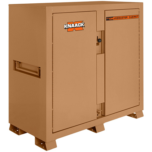 Model 139 Jobsite Cabinet with Padlock, Steel, 59.4 Cubic Feet, Tan Ottawa Fastener Supply