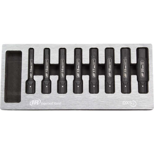Metric Bit Impact Socket Set, Hex, 8 Pcs Ottawa Fastener Supply