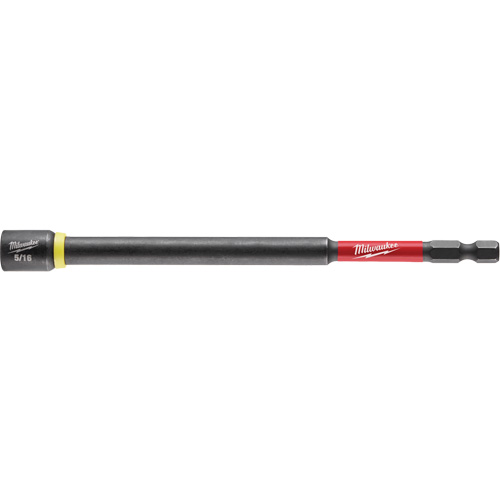 SHOCKWAVE Impact Duty Nut Driver, 5/16" Tip, 1/4" Drive, 6" L, Magnetic Ottawa Fastener Supply