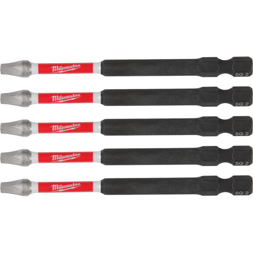 SHOCKWAVE Impact Recess Power Bits, Square, 2 Tip, 3-1/2" Length Ottawa Fastener Supply