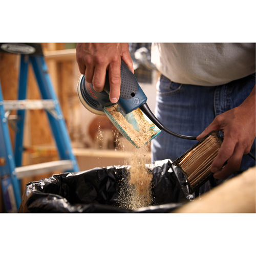 Palm Random Orbit Sander/Polisher, 5" Sand Paper, 2.5 A, 120 V Ottawa Fastener Supply