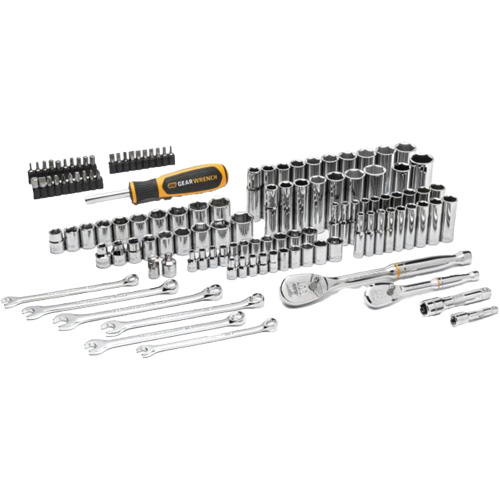 1/4" & 3/8” Drive 90T SAE/Metric Mechanics Hand Tool Set Ottawa Fastener Supply