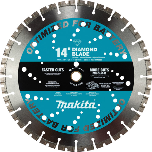 General Purpose Thin Kerf Diamond Blade, 14", Brick/Concrete/Stone Use Ottawa Fastener Supply