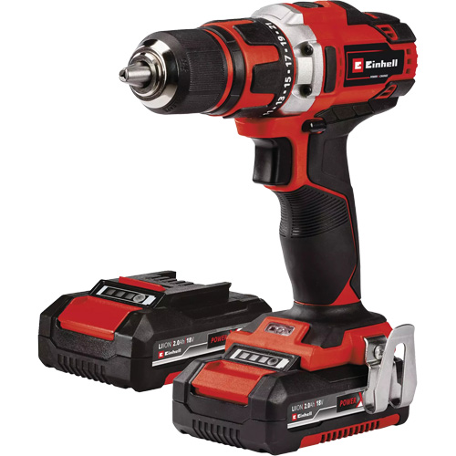 Cordless Drill/Driver Kit, Lithium-Ion, 18 V, 1/2" Chuck, 354 in-lbs Torque Ottawa Fastener Supply