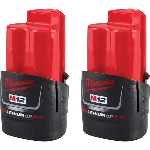 M12 REDLITHIUM CP2.0 Compact Batteries, Lithium-Ion, 12 V, 2 Ah Ottawa Fastener Supply