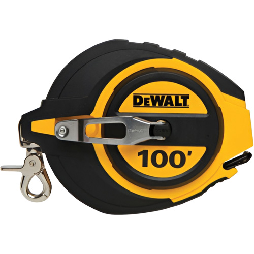 Closed Case Long Tape Measure, 100', Imperial Graduations Ottawa Fastener Supply