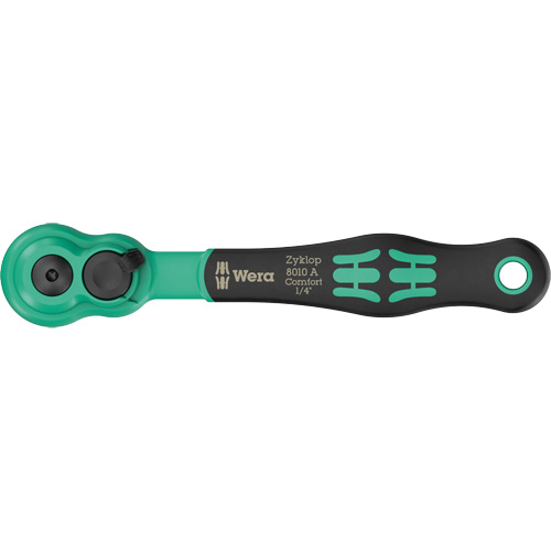 Cl&eacute; &agrave; cliquet Zyklop Comfort avec levier dinversion, Prise de 1/4", Poign&eacute;e Ergonomique Ottawa Fastener Supply